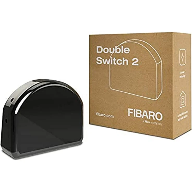 FIBARO Double Switch 2 - Z-Wave Plus Relaisschalter, Drahtloser Ein-Aus-Auslöser, FGS-223 – Bild 2