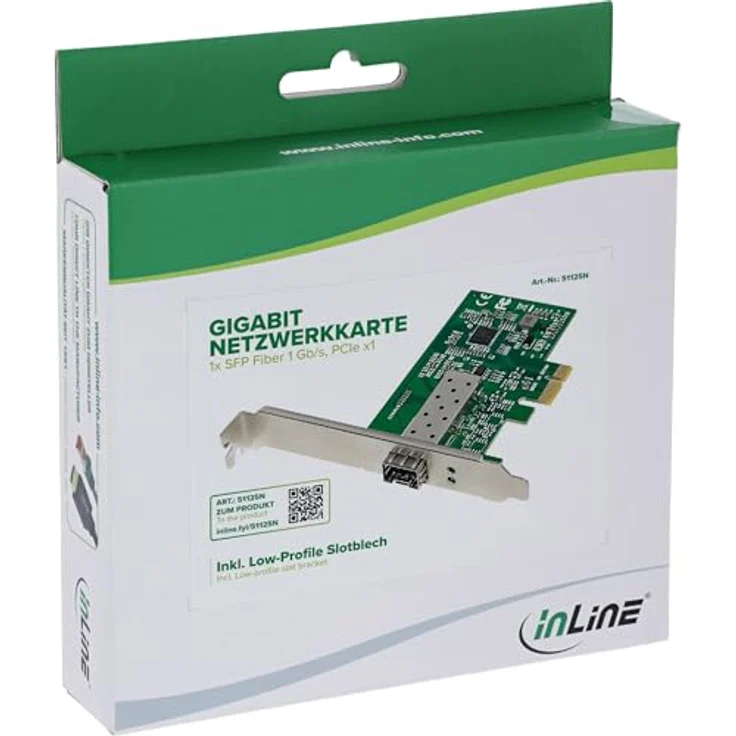 InLine Gigabit Netzwerkkarte, Mini PCI Express mit SFP-Slot, 1 Gb/s, kompatibel mit Windows/Linux/FreeBSD – Bild 6