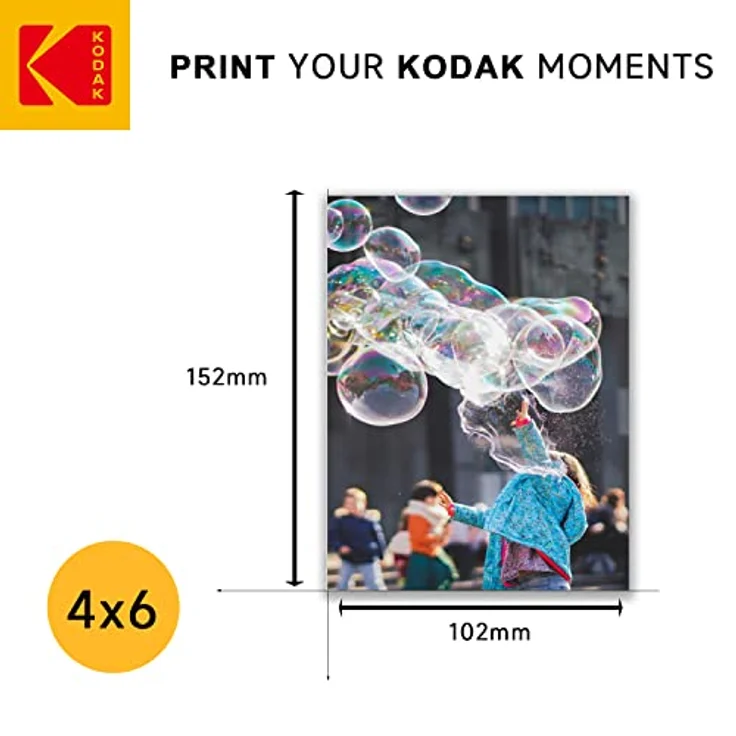 KODAK Magnetic Photo Paper, Magnetisches Fotopapier, Pack mit 5 Blättern, 10x15 cm, kompatibel mit Tintenstrahldruckern – Bild 3