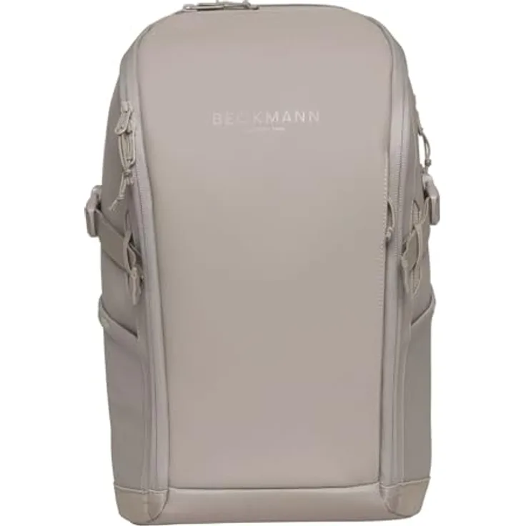 Beckmann Street Go Backpack, Freizeitrucksack mit Laptopfach, 26L, wasserabweisend, Warm Grey taupe