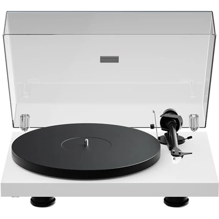 Pro-Ject Debut EVO 2 Plattenspieler, Weiß, Riemenantrieb, 33/45 U/min, 8,6" Carbon-Tonarm, höhenverstellbare Füße – Bild 2