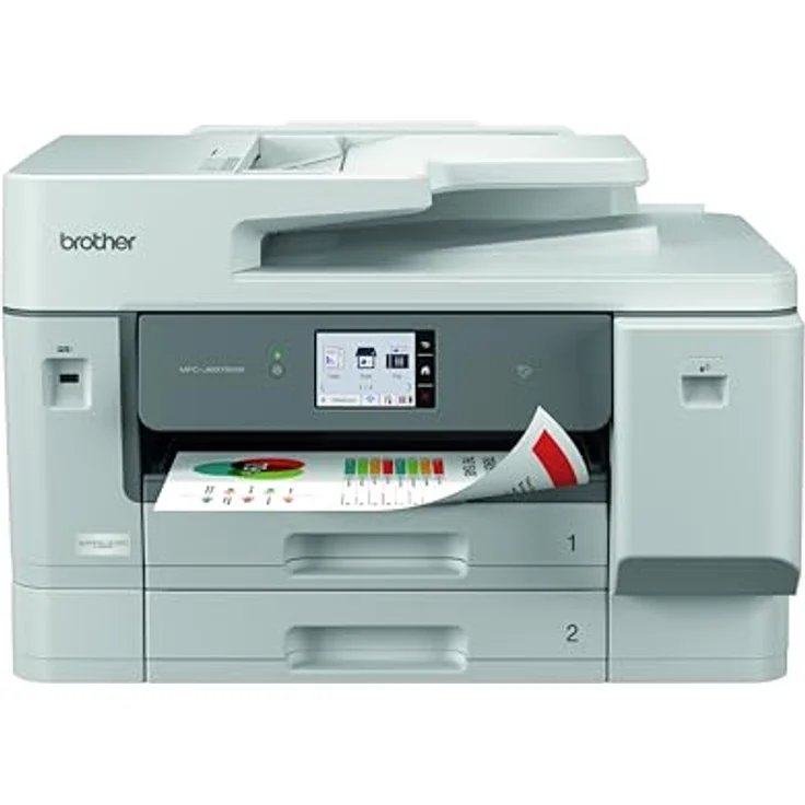 Brother MFC-J6977DW, DIN A3 4-in-1 Multifunktionsgerät mit WLAN, beidseitiges Scannen bis 30 Seiten/Min., 3 x 250-Blatt-Papierkassette – Bild 5
