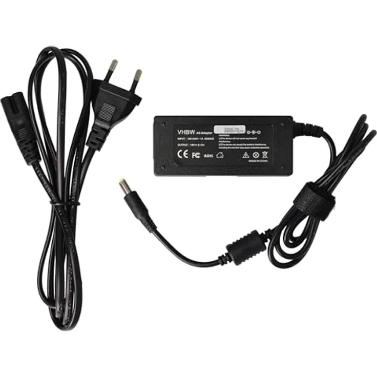 vhbw Netzteil kompatibel mit Acer TravelMate P P446-M, AC/DC Netzadapter mit 19 V/2,15 A, schwarz