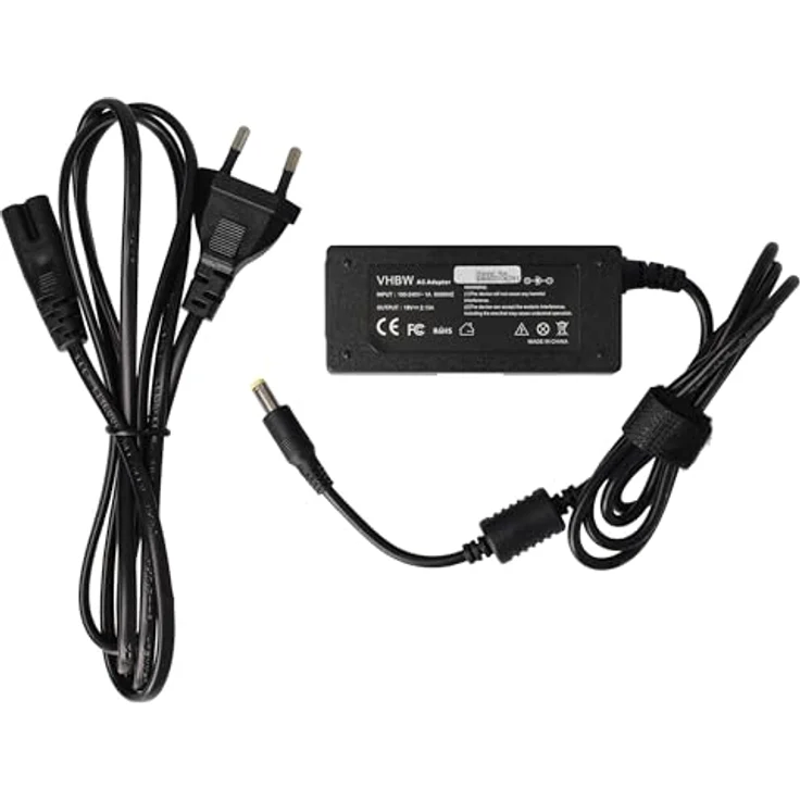 vhbw Netzteil kompatibel mit Acer TravelMate P P446-M, AC/DC Netzadapter mit 19 V/2,15 A, schwarz – Bild 1