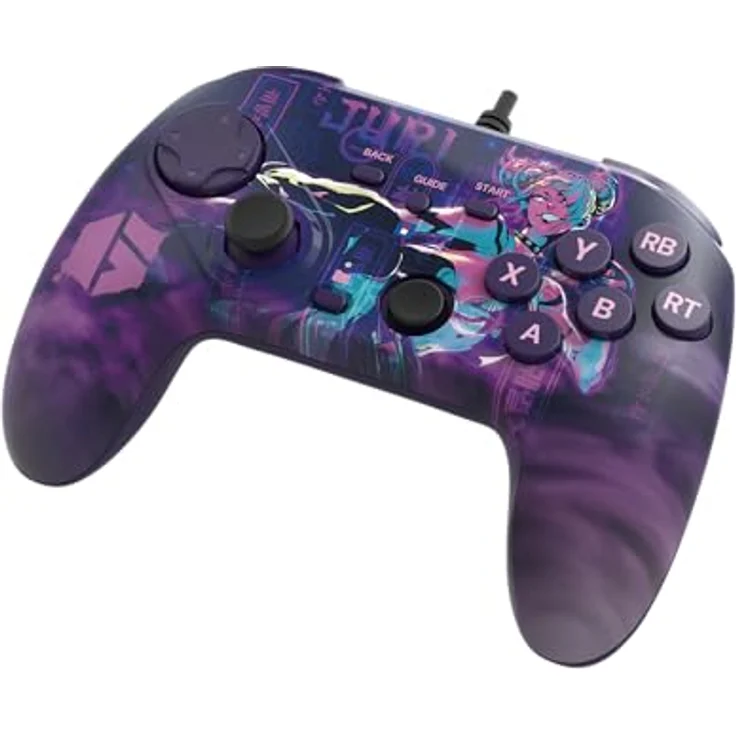 Hori Fighting Commander OCTA SF 6 Juri Edition, Gamepad für Windows 10/11 mit 6-Tasten-Layout und 3m Kabel – Bild 2