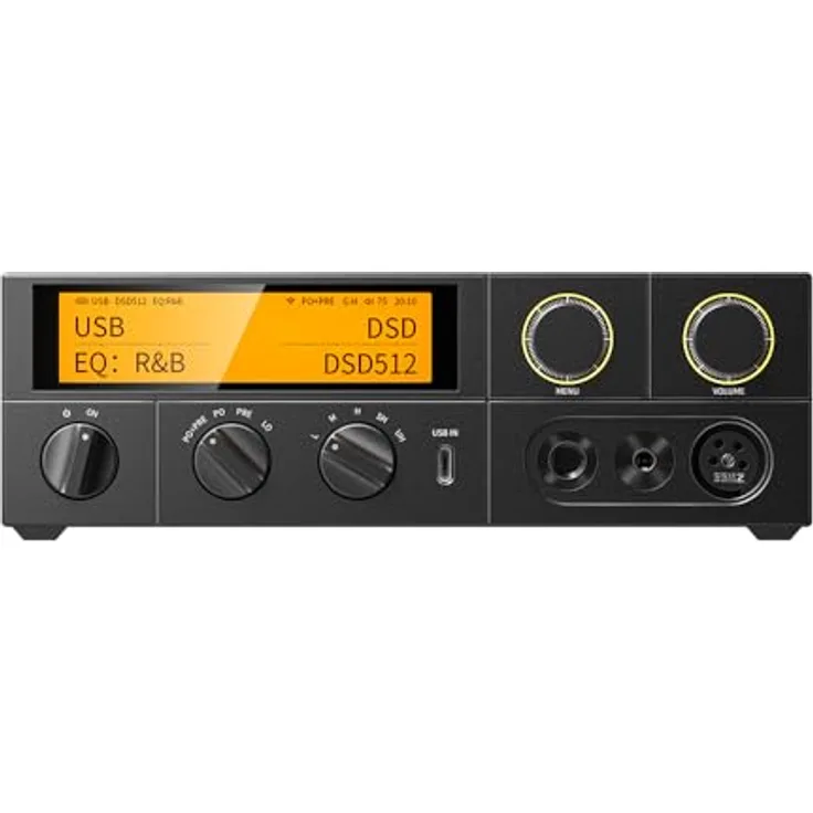 FiiO K17, USB-DAC und Kopfhörerverstärker mit Klangregelung, Bluetooth, WLAN, aptX, Schwarz