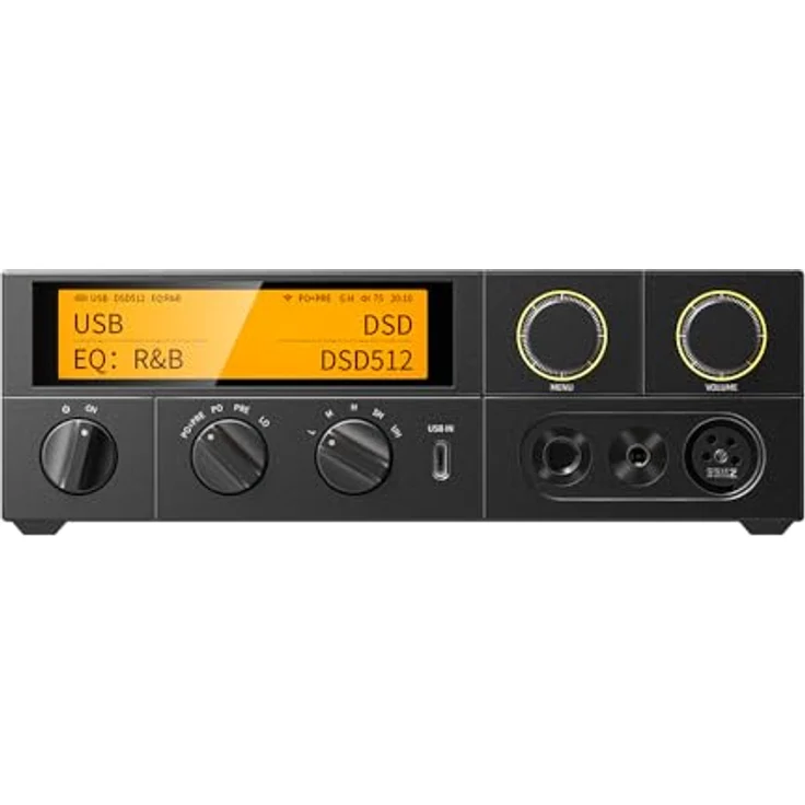 FiiO K17, USB-DAC und Kopfhörerverstärker mit Klangregelung, Bluetooth, WLAN, aptX, Schwarz – Bild 1