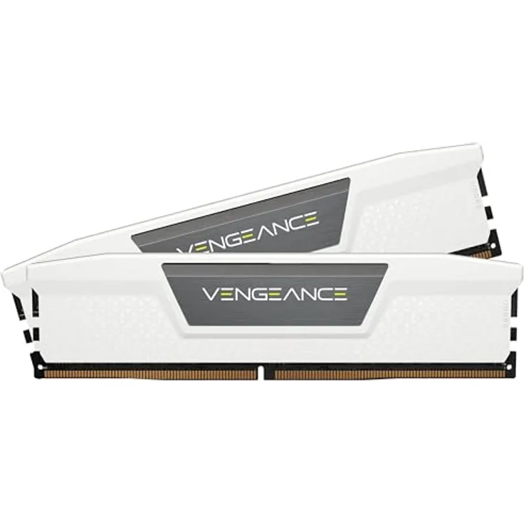 Corsair Vengeance DDR5 RAM 32GB (2x16GB) 6000MHz CL30-36-36-76 1.4V AMD Expo & Intel XMP Desktop-Computer-Speicher - Weiß