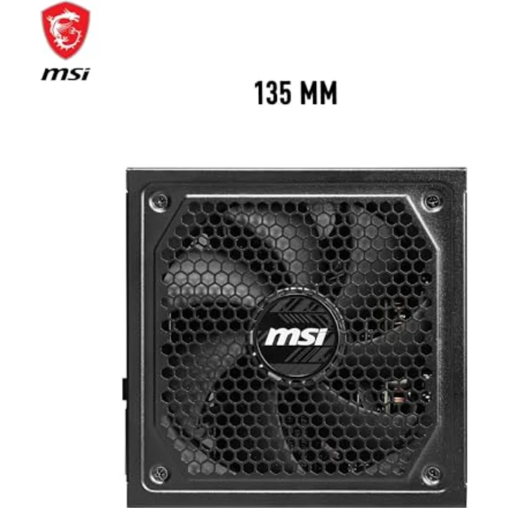 MSI MAG A1000GL, PC-Netzteil mit 1000 W, 80 PLUS Gold Zertifizierung, Schwarz – Bild 6