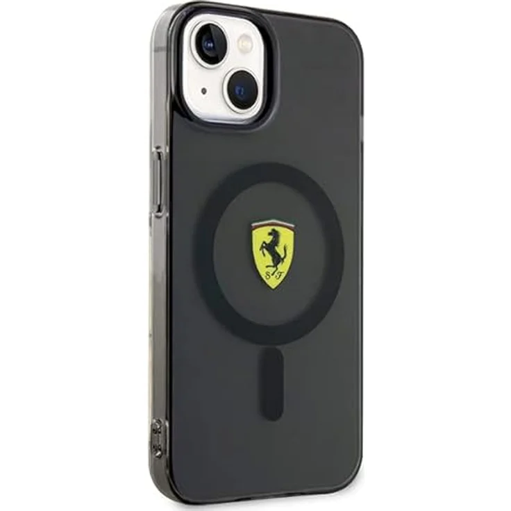 Ferrari FEHMP14SURKK, Hülle für iPhone 14 (6,1"), Schwarz, Hartschalenkoffer aus TPU/PC, Translucent – Bild 4