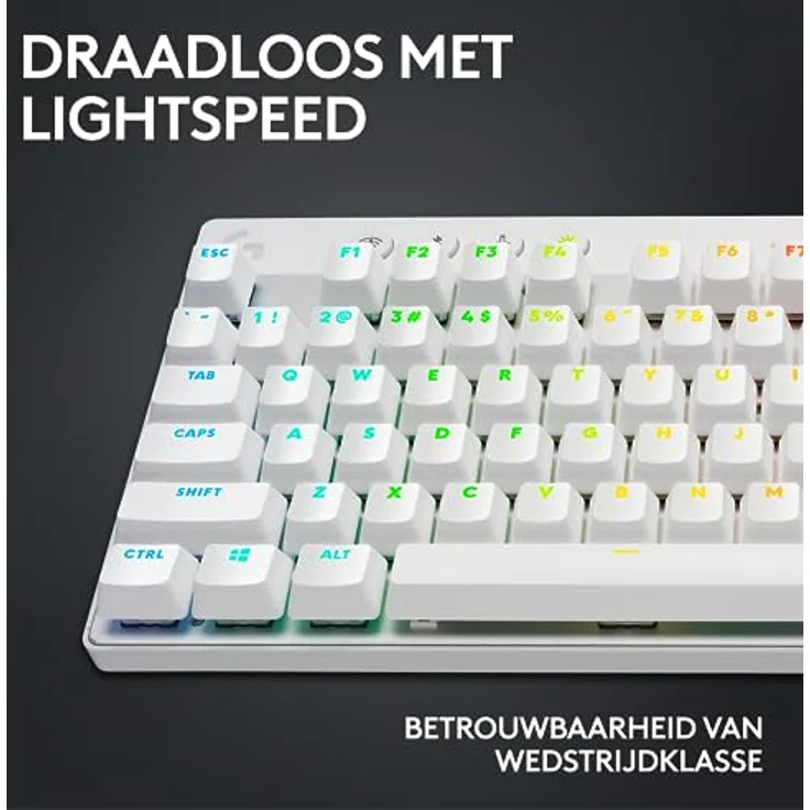 Logitech G PRO X TKL (Eng. Int., Kabellos), Weiss, Mechanische Tastatur für professionelles Gaming mit LIGHTSPEED-Konnektivität – Bild 3