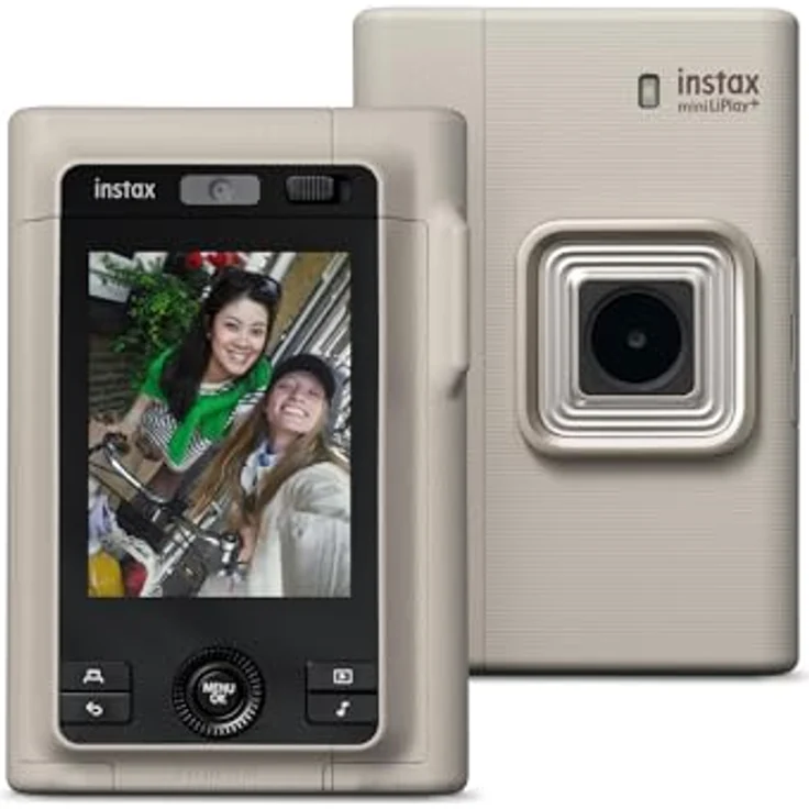 INSTAX instax mini LiPlay+™, hybride Sofortbildkamera mit 2,7-Zoll-LCD, Sand Beige, interner Speicher und Micro-SD-Kartensteckplatz – Bild 5