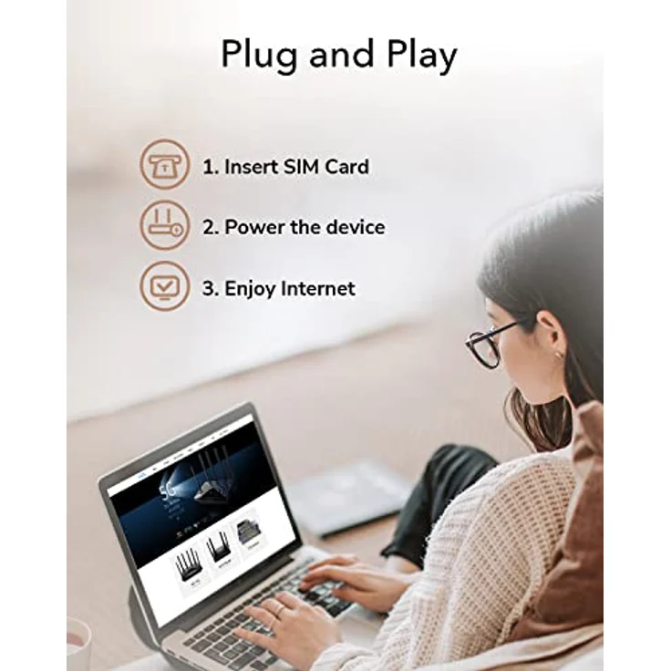 Cudy LT700 4G LTE Cat 6 Modem Router, Dual-SIM, AC1200 Dual Band WLAN, 4 Gigabit Ports, OpenVPN, WireGuard, Band Lock – Bild 4