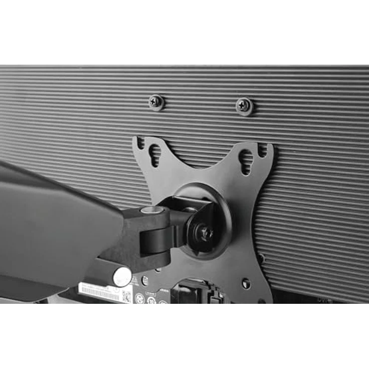Manhattan 462495 Monitor-Tischhalterung, höhenverstellbar für 17-32 Zoll Monitore, Schwarz, vollbeweglich – Bild 7