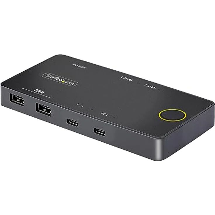 StarTech.com 2-Port USB-C KVM-Switch, EIN 4K 60Hz HDMI Monitor, 100W Power Delivery Pass-Through für jeden Laptop/Tablet, USB Betrieben, USB Typ-C/USB4/Thunderbolt 3/4 kompatibel (C2-H46-UC2-PD-KVM) – Bild 1