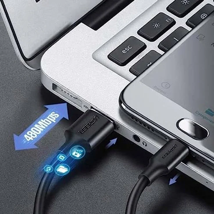 UGREEN Micro USB Daten- und Ladekabel, Schwarz, 1.5 Meter - Preisvergleich – Bild 5