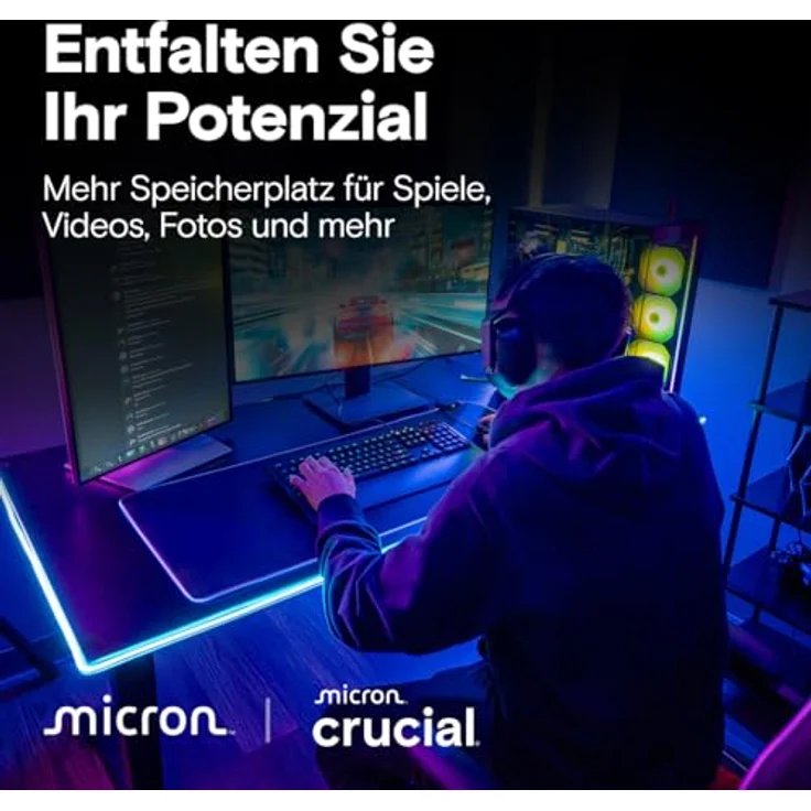 Crucial T710 SSD 1TB M.2 NVMe PCIe 5.0, bis zu 14.900 MB/s Lesen, 13.700 MB/s Schreiben, interne Festplatte für Laptop und Desktop PC, TLC NAND, CT1000T710SSD8-01 – Bild 5
