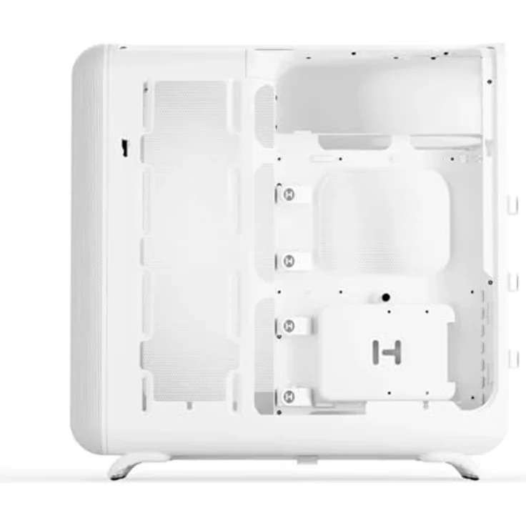 HYTE X50 Air Midi Tower - Snow White, PC-Gehäuse mit starkem Airflow, drei Kammern, Mesh-Seiten und USB-C 20 Gbit/s Frontanschluss – Bild 7