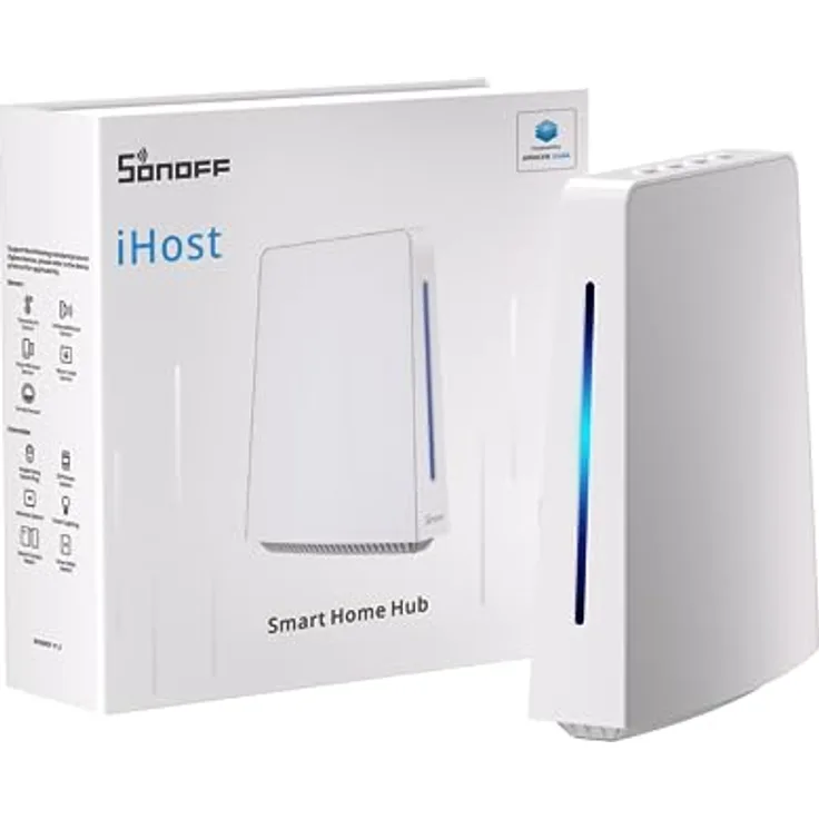 SONOFF iHost Smart Home Hub,Local Zigbee Gateway,Lokaler Lan Server mit Hausalarmfunktion,Unterstützt alle SONOFF Zigbee Geräte,Unterstützt Open API und ADD-On Integration.(RV1126 DDR4 4GB)