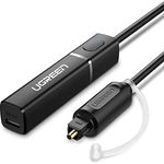 UGREEN Optische Bluetooth 5.0 APTX Transmitter Transmitter, Bedienung über TV und PC mit optischem Eingang, Qualcoom APTX Protokoll, 10m Empfangsdistanz