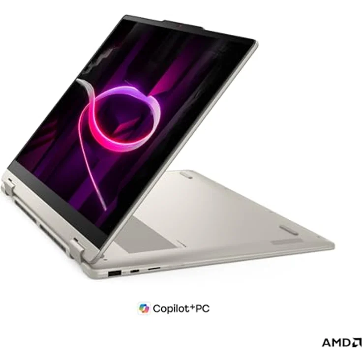 Lenovo Yoga 7 2in1 83TF0022GE, 16" 2.8K OLED, Ryzen AI 7 445, 32GB RAM, 1TB SSD, beige, Windows 11 – Bild 3