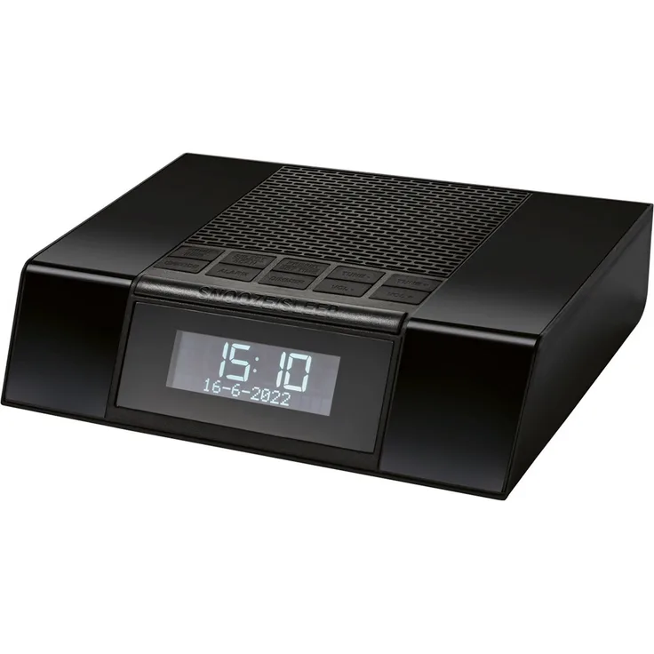 SilverCrest SDR F1 A1 DAB+ Radio mit Alarmfunktion, 20 Senderspeicherplätze, integrierte Antenne, schwarz