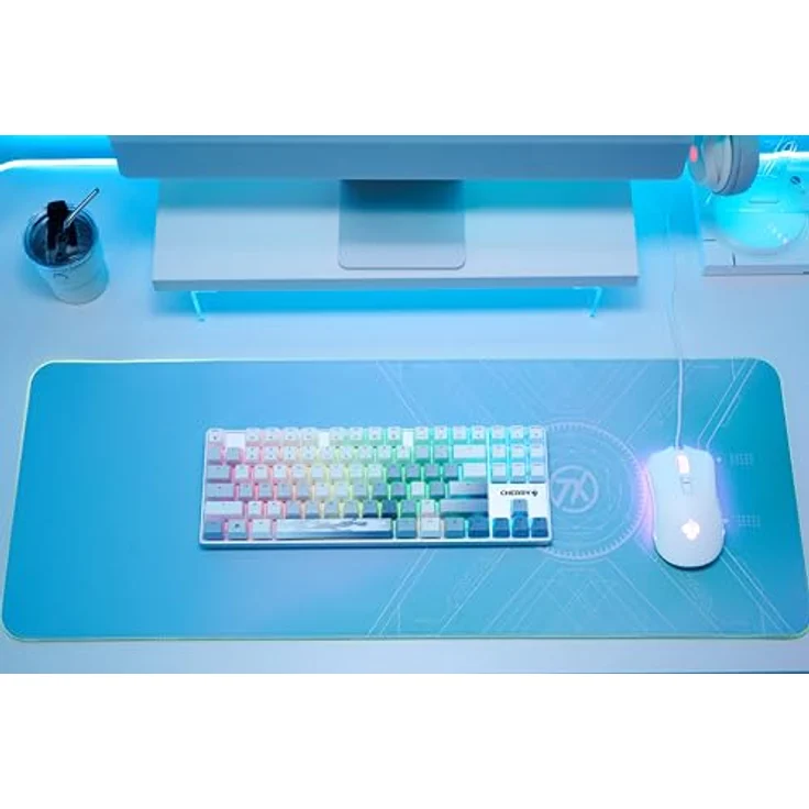 CHERRY XTRFY TAS MX 8.2 XAGA TKL Gaming-Tastatur, kabellos mit mechanischen CHERRY MX2A Red Switches und RGB-Hintergrundbeleuchtung, weiß – Bild 2