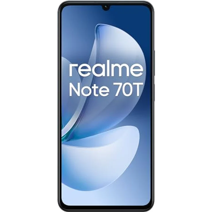 realme Note 70T 4G Smartphone, 4+128GB, 6000mAh Massive Battery, 7.94mm Ultra Slim, T7250 Octa-Core, 90Hz Eye Comfort Display, 13MP AI Kamera, Schwarz – Bild 2