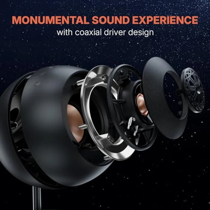 CREATIVE Pebble Nova, PC-Lautsprecher mit kraftvollem Sound, Schwarz – Bild 4