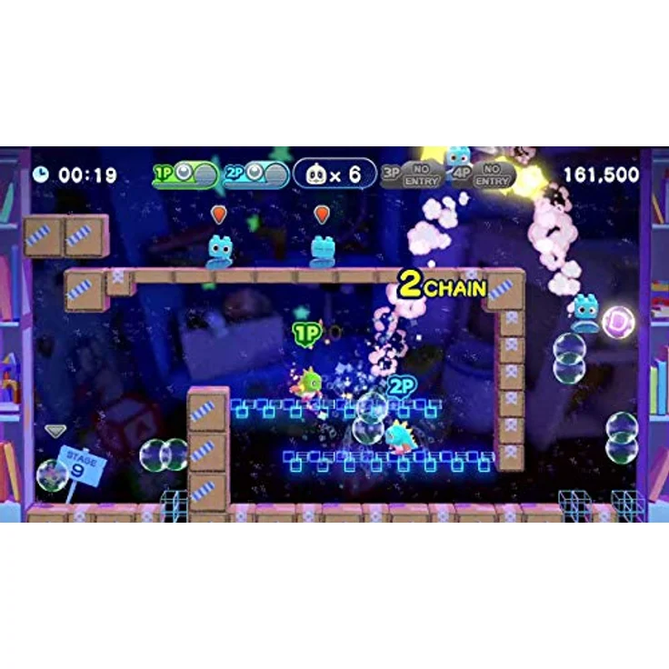 ININ Bubble Bobble 4 Friends - The Baron is Back, PS4-Spiel mit 100 neuen Levels, Multiplayer bis 4 Spieler, inklusive klassischem Bubble Bobble – Bild 3