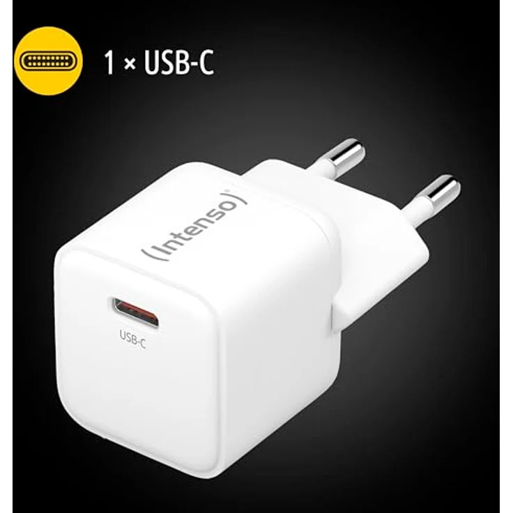 Intenso Power Adapter W30C, 30 W Schnellladegerät mit USB-C Anschluss, ultrakompakt und weiß – Bild 4