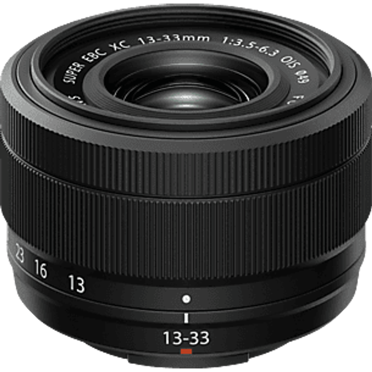 FUJIFILM FUJINON XC 13-33mm f/3.5-6.3 OIS, Standardzoom-Objektiv für Fuji X-Mount, Schwarz, leicht und kompakt mit 0,025 Sek. Autofokus und 4 EV-Bildstabilisierung