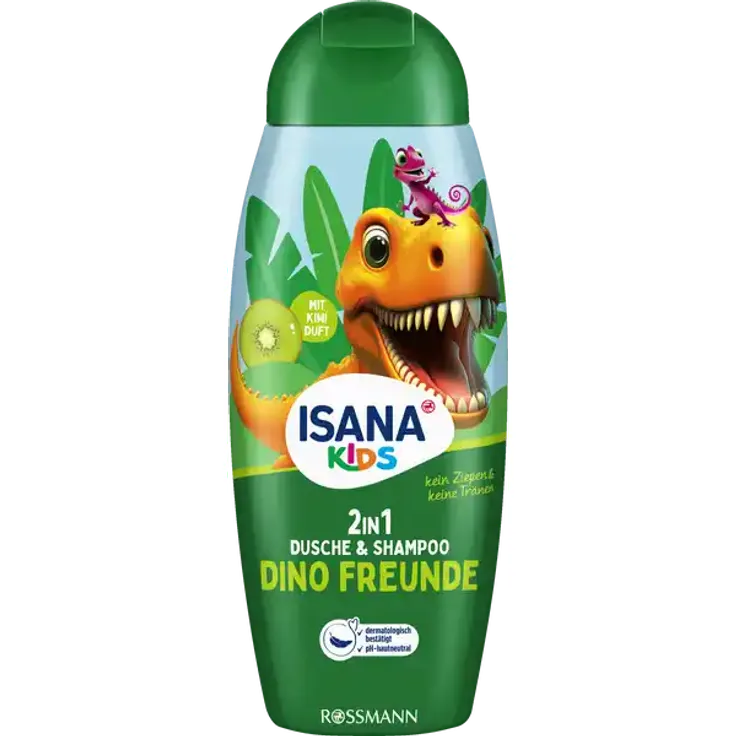 Isana Kids 2in1 Dusche & Shampoo Dino Freunde 300ml