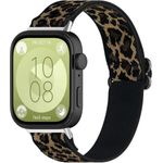 Wigento Smartwatch-Armband für Huawei Watch Fit 3, elastisches Sport Nylon Armband im Ethno-Stil, verstellbar und atmungsaktiv