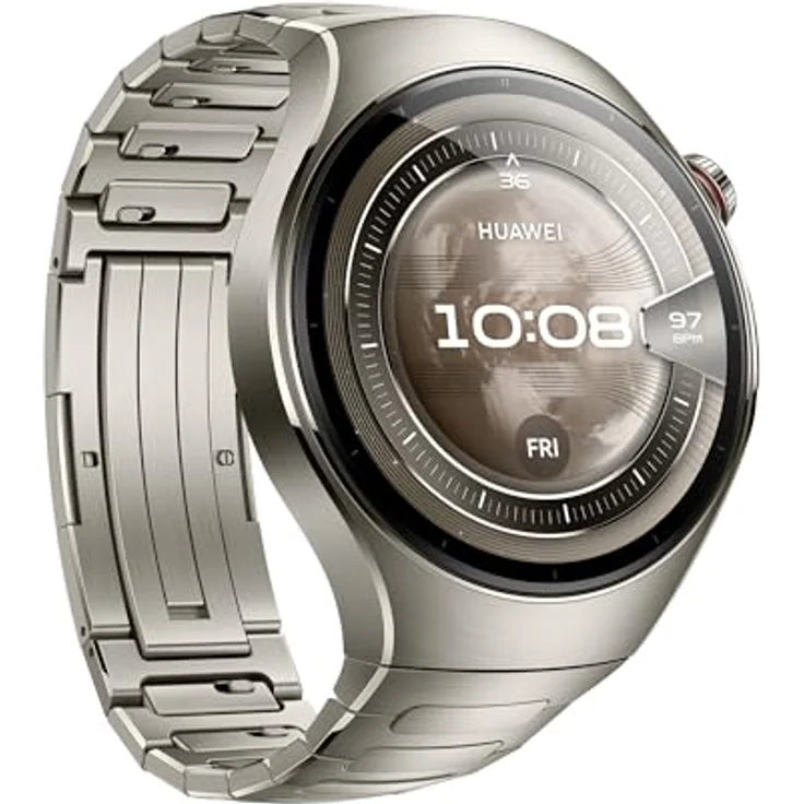 HUAWEI WATCH 5, 1.38 Zoll AMOLED Touchscreen, eSIM, titanium, 12 Tage Akkulaufzeit, 40m Wasserdicht, 3-in-1 Gesundheits-Sensor – Bild 4