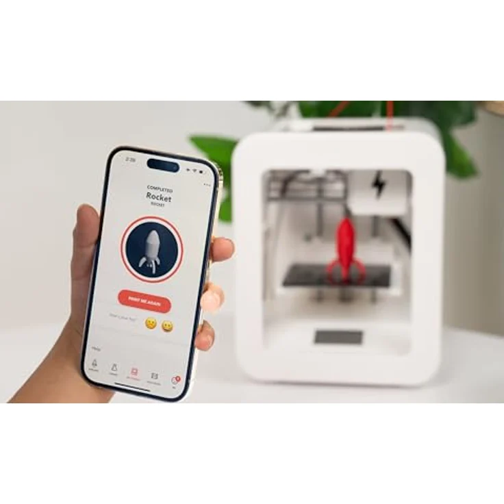 Toybox 1-Touch 3D-Drucker für Kinder und Familie – Deine persönliche Spielzeugfabrik – Keine Software erforderlich, über 10.000 Designs, kreatives Lernen zuhause (Alpha 2) - Toybox 3D-Drucker in Blau – Bild 3
