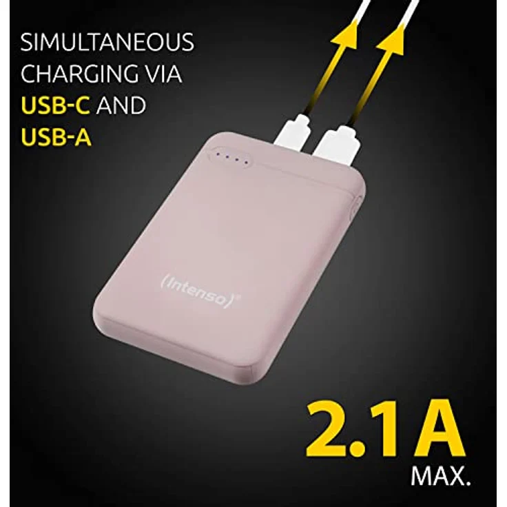Intenso 7313523 Powerbank XS 5000, externes Ladegerät (5000mAh,geeignetfürSmartphone/TabletPC/MP3Player/Digitalkamera)Rosé – Bild 4