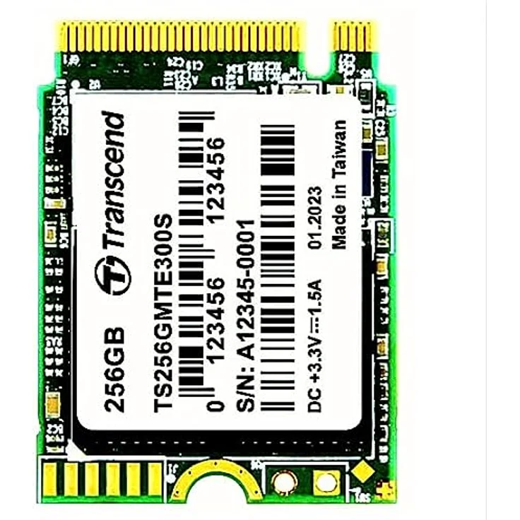 Transcend MTE300S 256GB NVMe PCIe Gen3 x4 M.2 2230 Internal Solid State Drive (SSD) 3D TLC NAND (TS256GMTE300S) – Bild 2