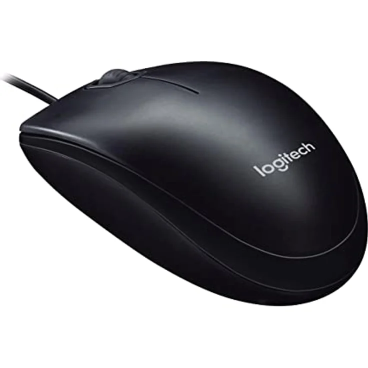 Logitech M90 Maus mit Kabel, 1000 DPI Sensor, USB-Anschluss, 3 Tasten, Für Links- und Rechtshänder, PC-Mac - schwarz, Englische Verpackung – Bild 5