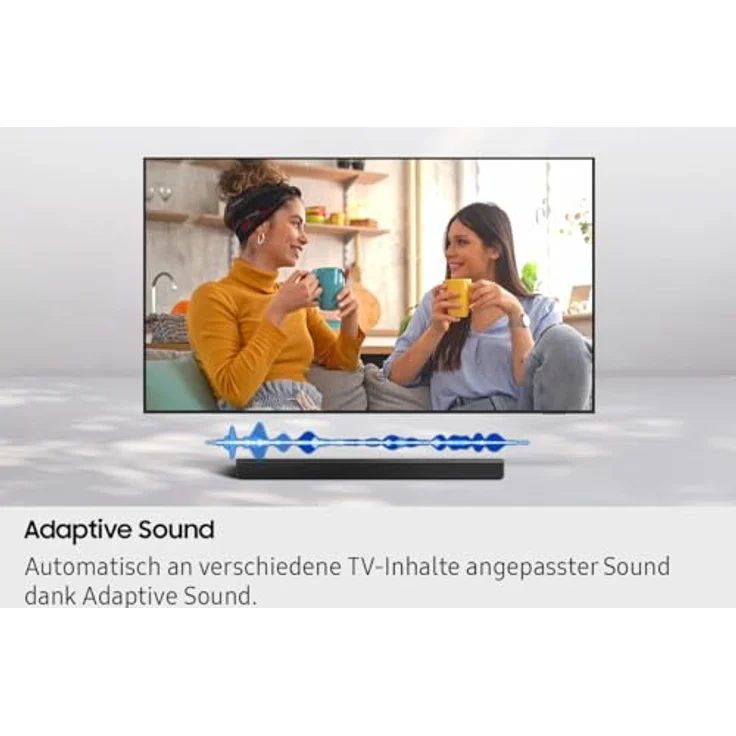 Samsung B-Series Soundbar HW-B460GF, 2.1-Kanal mit 300 W, kabellosem Subwoofer, Dolby Audio, DTS Virtual:X und Sprachverbesserung, Schwarz – Bild 8