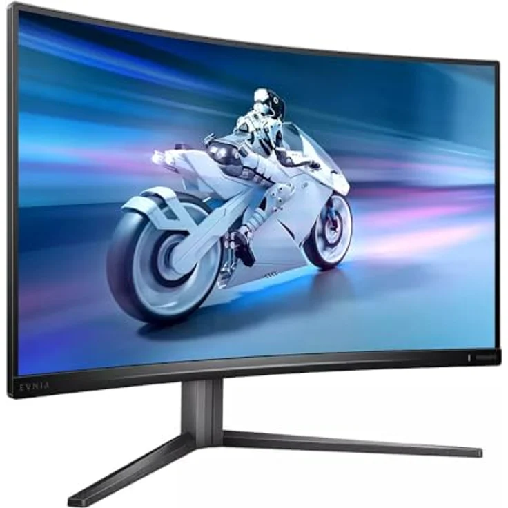 Philips EVNIA 32M2C5500W - 32 Zoll QHD Curved Gaming Monitor, 240 Hz, FreeSync Prem. Pro., HDR400, grau – Bild 4