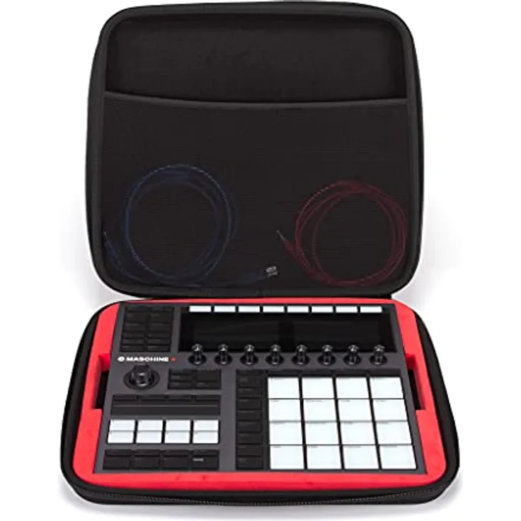 Analog Cases PULSE Case für Native Instruments Maschine MK3 / Maschine Plus (Transporttasche aus langlebigem, geformtem EVA/Nylon, robuster Gummitragegriff), Schwarz