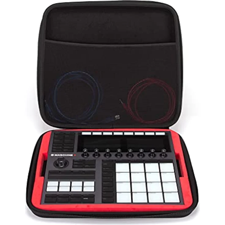Analog Cases PULSE Case für Native Instruments Maschine MK3 / Maschine Plus (Transporttasche aus langlebigem, geformtem EVA/Nylon, robuster Gummitragegriff), Schwarz – Bild 1
