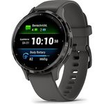 Garmin Venu 3S – GPS-Fitness-Smartwatch mit Bluetooth Telefonie und Sprachassistenz, Ultrascharfes 1,3 Zoll/ 1,1 Zoll AMOLED-Touchdisplay, Fitnessfunktionen, Garmin Music, Garmin Pay und Rollstuhlmodus, 18 mm, Kieselgrau/Schiefergrau