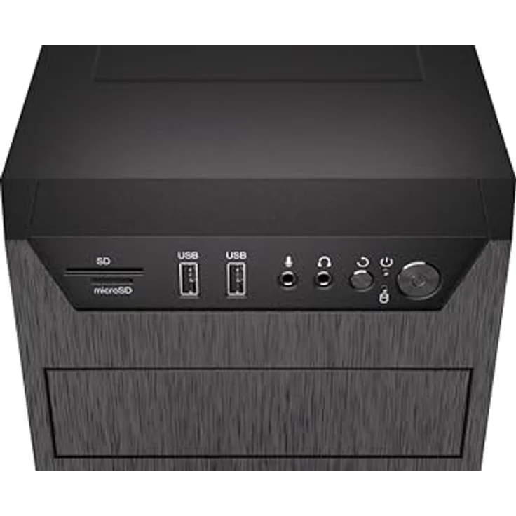ENDORFY Armis 100 Solid, ATX PC-Gehäuse mit Stratus 120 PWM-Lüfter, Speicherkartenleser, EY2A015, schwarz – Bild 10