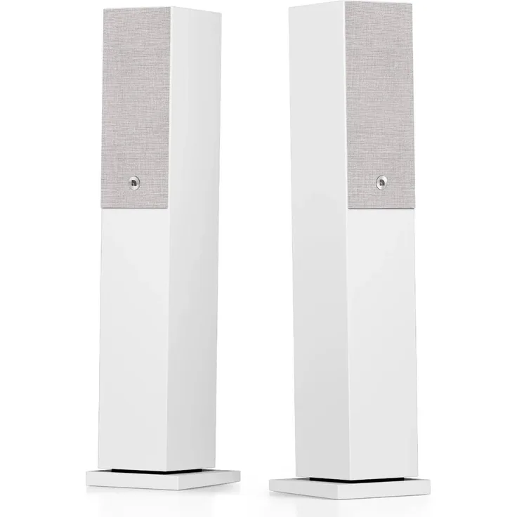 Audio Pro A38 W, Kabelgebundenes Aktiv-Stereo-Lautsprecherset mit WiFi, Bluetooth und HDMI-ARC, Weiß