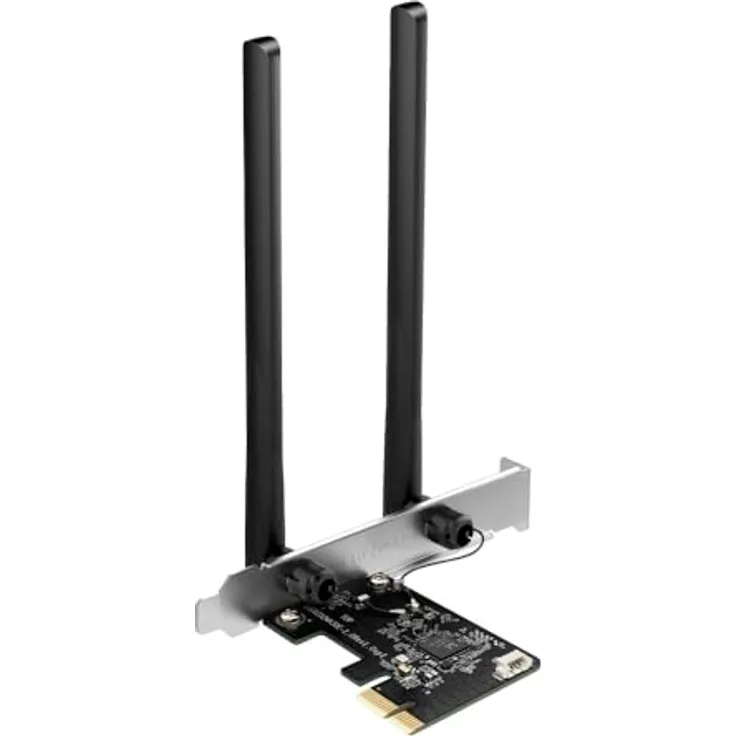 Mercusys MA30E AC1200 Dual-Band PCIe Adapter, mit Bluetooth 5.0, MU-MIMO, WPA3 und 2 × Hochleistungsantennen, kompatibel mit Windows 11/10