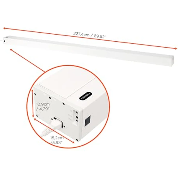 Celexon UST Hochkontrast Bodenscheren Leinwand - HomeCinema Plus, 92" weiß (16:9), Leinwand, Weiss – Bild 4
