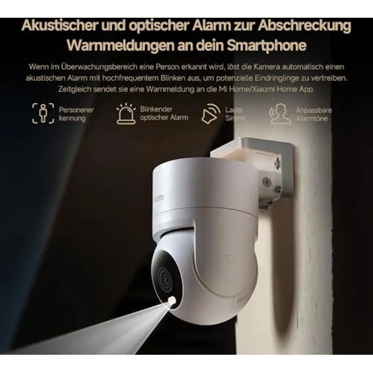 XIAOMI Smart Camera CW300 (CW300), IP-Sicherheitskamera mit 2560 x 1440 Pixeln, Nachtsicht und 2-Wege-Audiosystem – Bild 10