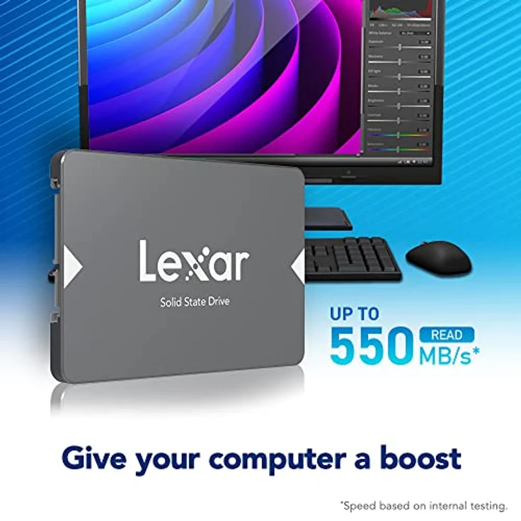 Lexar NS100 2,5'' SATA III (6Gb-s) 128GB Solid-State-Laufwerk – Bild 3